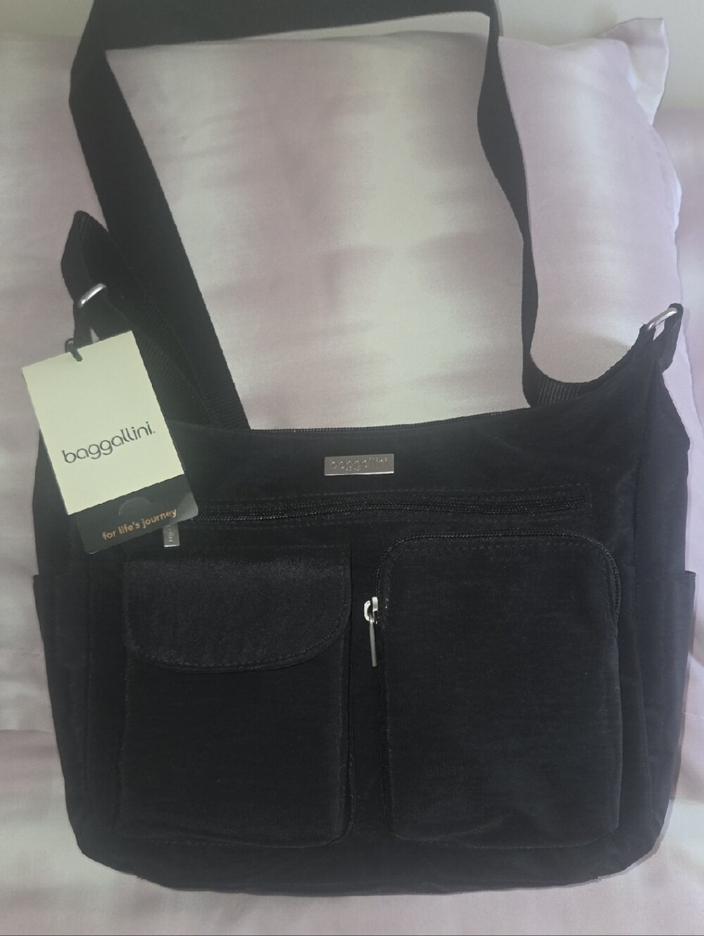 Baggallini Black Everyday Crossbody Organizer NWT